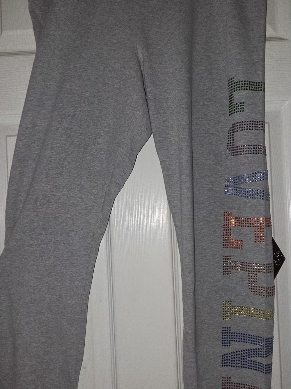 Victiria Secrets Yoga- Rainbow Studded Side Logo